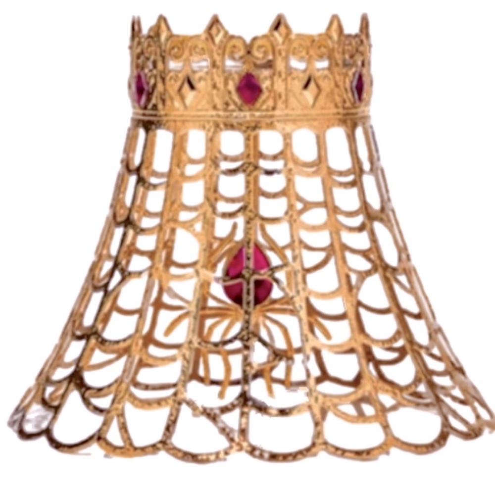 Light Gold single wick halloween fall spider candle holder jewel 2023